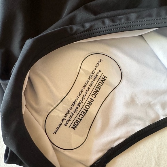 HOLIPICK Black One Piece One Shoulder Pull On Large Bathing Suit BNWT - Picture 5 of 6